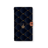 the front top view of midori style traveler's notebook with 2 design