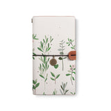 the front top view of midori style traveler's notebook with 6 design