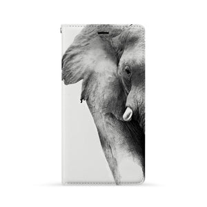 Front Side of Personalized Huawei Wallet Case with Elephant design