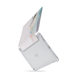 iPad SeeThru Casd with Marble Art Design  Drop-tested by 3rd party labs to ensure 4-feet drop protection