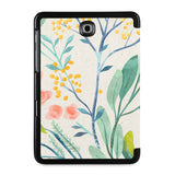 the back view of Personalized Samsung Galaxy Tab Case with Pink Flower design