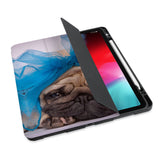 personalized iPad case with pencil holder and Dog design - swap