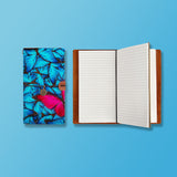 the front top view of midori style traveler's notebook with Butterfly design