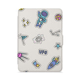 front view of personalized kindle paperwhite case with 07 design - swap